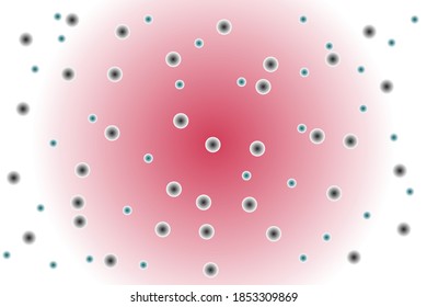 Abstract background with color bubbles.Vector illustration.