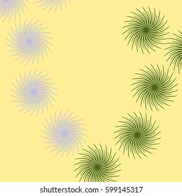 Abstract background with color calligraphy line. Vector illustration for best design