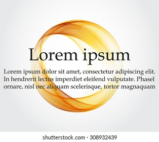 Abstract background with color circle