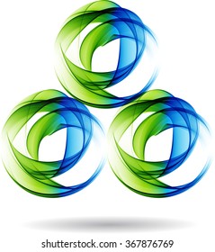 Abstract background with color circle,