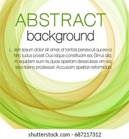 Abstract background with color circle