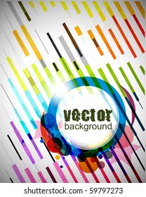 Abstract background from color circle background, vector illustration.