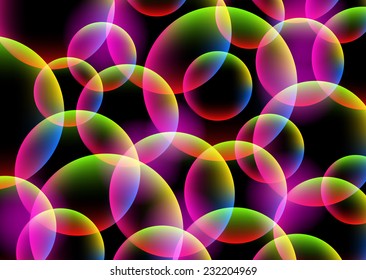 Abstract background with color circles