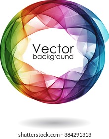 Abstract background with color circles