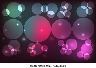 abstract background with color circles