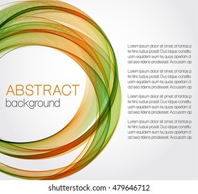 Abstract background with color circles