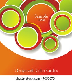 abstract background with color circles