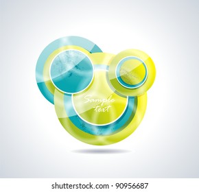 abstract background with color circles