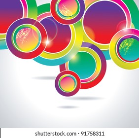 abstract background with color circles