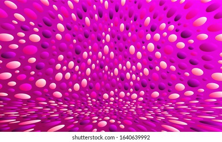 Fondo abstracto con círculos de color. Partículas caóticas en el espacio vacío. Iluminación vectorial dinámica.