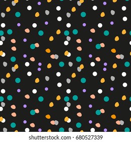 Abstract background with color circles. Seamless pattern