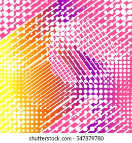 Abstract background color with circles and strips. Vector