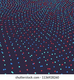 Abstract background with color circles. Vector illustration.