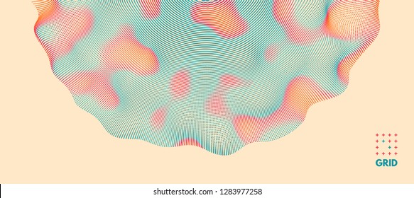 Abstract background with color circles. Vector illustration.