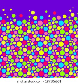Abstract background with color circles. Vector illustration.