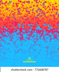 Abstract background with color circles. Vector illustration.