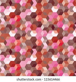 Abstract background from color cubes, illustration