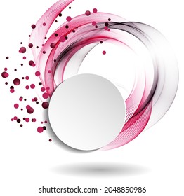 Abstract background with color curves