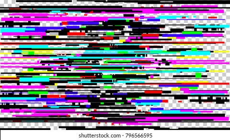 Abstract background of a color digital glitch.
Pixel Noise Texture TV Screen. 
Trendy flat design and style. Vector illustration