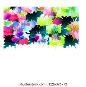 Abstract background Color drops on paper
