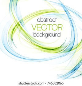 Abstract background with color ellipses