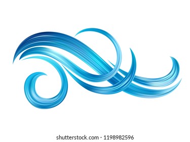 Abstract background with color fantastic waves and floral scrolls. Modern colorful flow poster. Wave Liquid shape. Art design for your design project. Vector illustration EPS10