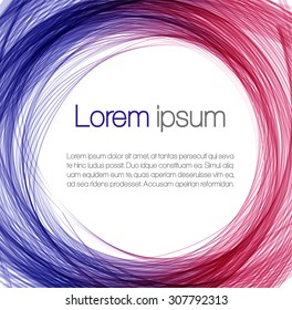 Abstract background with color frame