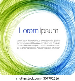Abstract background with color frame
