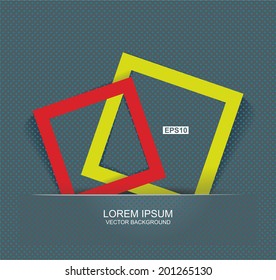 Abstract background with color frames