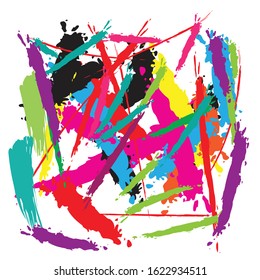 Abstract  background  color full water color
