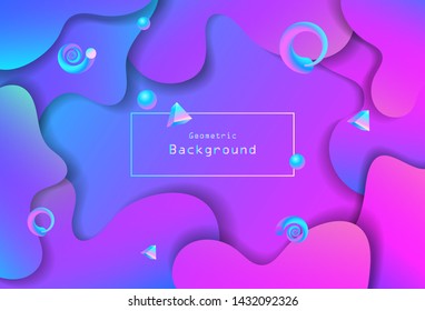 Abstract  background color geometric gradient futuristic  Element of modern design wallpaper packaging. Bright color lines, Background in minimalist style.