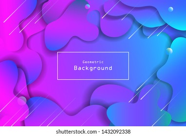 Abstract  background color geometric gradient futuristic  Element of modern design wallpaper packaging. Bright color lines, Background in minimalist style.