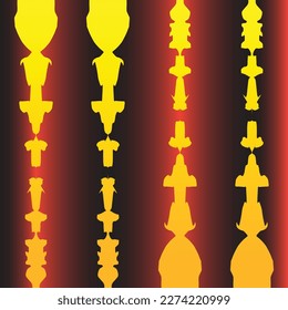 Abstract background color gradient geometric ornament seamless pattern background design. Vector design layout for banners, presentations, flyers, t shirt,fashion and posters