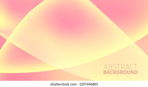 Abstract background with color gradient from pink to yellow. Vector graphic wallpaper