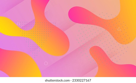 Antecedentes abstractos. Página de inicio de color. Diseño arcoiris. Marco móvil. Forma de Neón plana. Pancarta de plástico rosa. Concepto de degradado. Invitación profesional. Fondo de resumen de violet