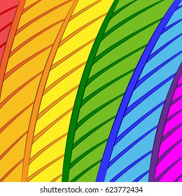 Abstract background with the color leaves. Floral pattern. Design template for postcards, cards, greeting cards, posters, cover etc. Vector illustration.