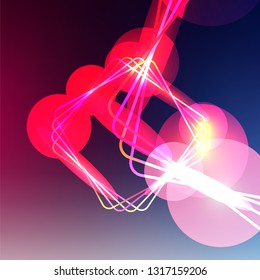 abstract background with color light