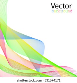 Abstract background with color line