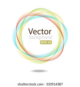 Abstract background with color line