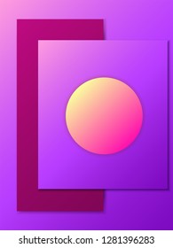 Abstract background with color line texture. Bright pattern poster design. Trend minimal geometric gradient cover. placard template. Vector illustration