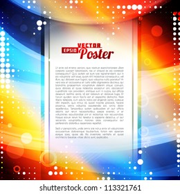 Abstract background with color line. Vector