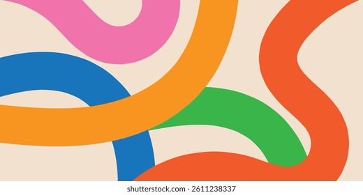 abstract background with color lines	