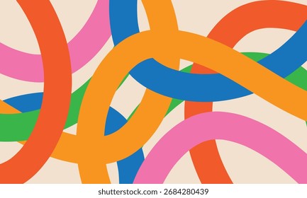 abstract background with color lines