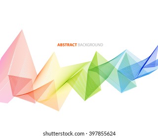 Abstract background with color lines