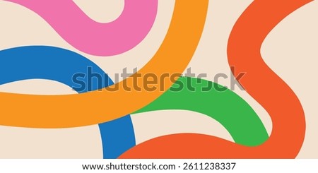 abstract background with color lines	