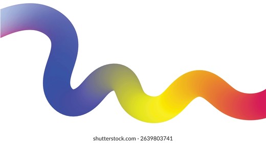 Abstract Background with Color Lines. Graphic Shapes with Gradient. Vector Pattern with Curve Shapes for Celebration, Parties and Carnivals Design. Abstract Ribbon Illustration 