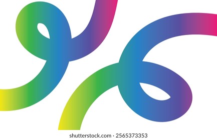 Abstract Background with Color Lines Pattern. Colorful Rainbow Abstract Gradient Shape. Vector illustration. EPS 10 AI