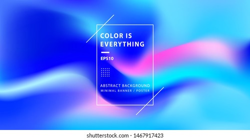 Abstract background color. Modern banner poster template with wavy light gradient. Elegant backdrop and wallpaper layout for presentation, business and event theme. Vector illustration