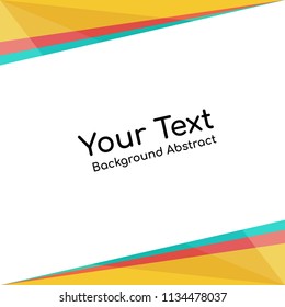 Abstract Background with color on white background.Abstract triangle background