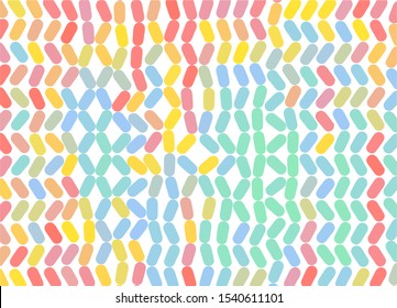 Fondo abstracto con ovalos de color. Ilustración vectorial para impresión, textil, tela, embalaje, envoltura o cubierta. 